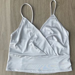 Zara Silky Crop Top